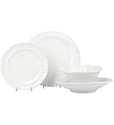 イタリア製の陶器WILLIAMS SONOMAパトリッツィエンボス皿 4枚セット ELIOS PERLE エリオスパール パン皿ホワイト16cm イタリア 陶器